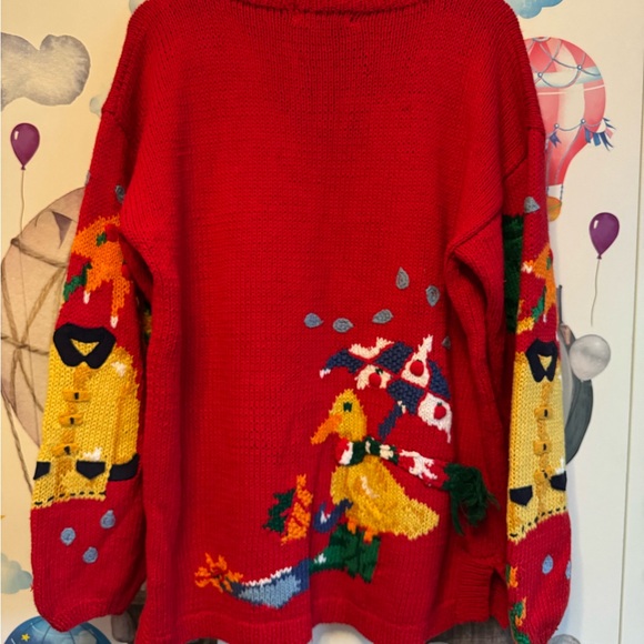 Eagles eye vintage puddle duck sweater ☔️ 🦆 - Picture 6 of 8